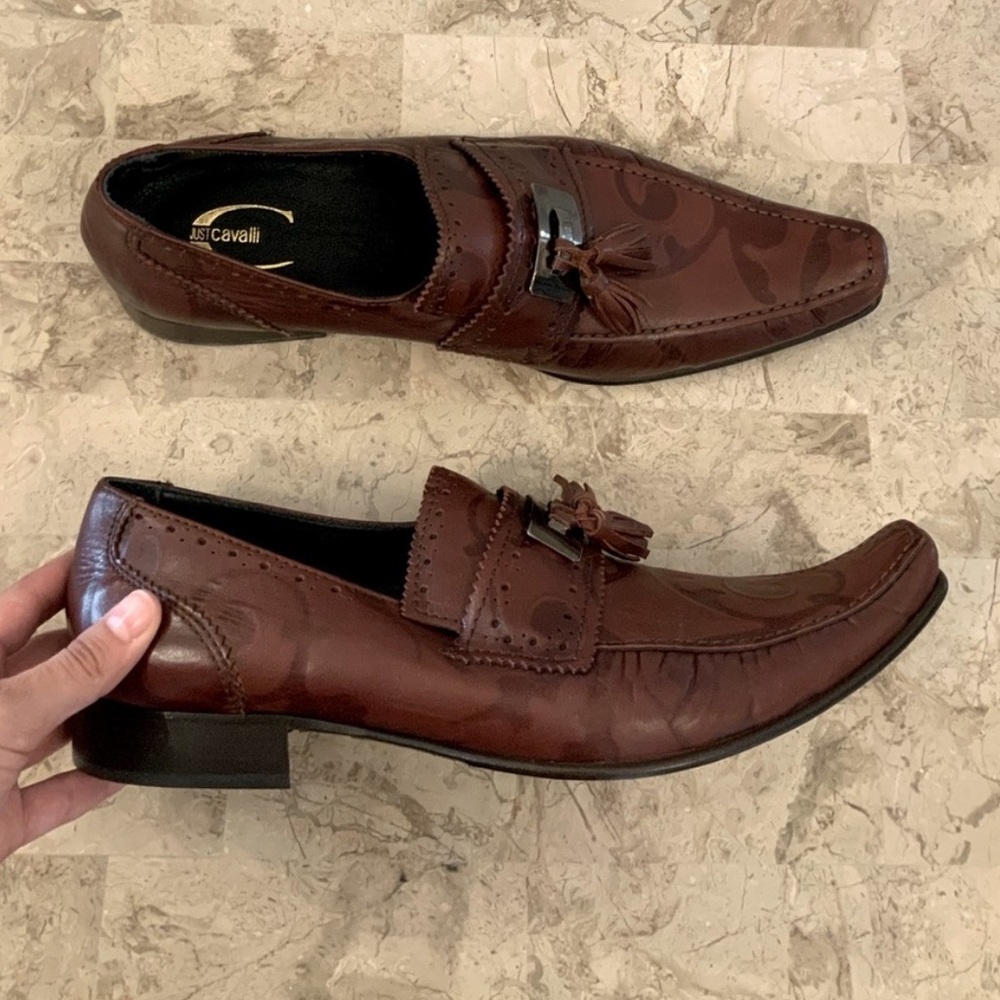 Cavalli genuine leather loafers